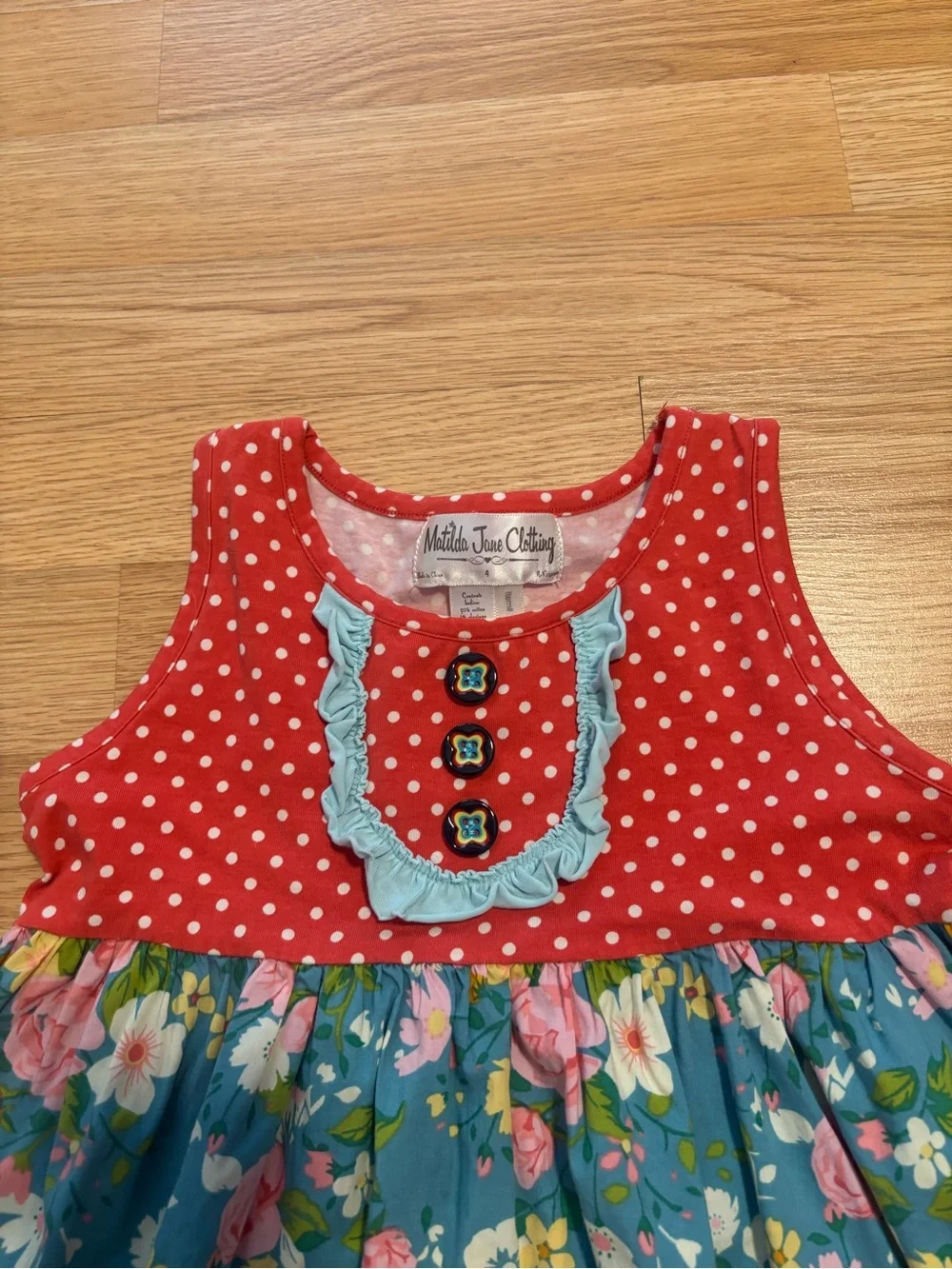 “Matilda Jane” dress with matching shorties size 4 in EUC